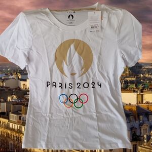 Paris 2024 Olympics Official T-Shirt XL Unisex NWT French White
